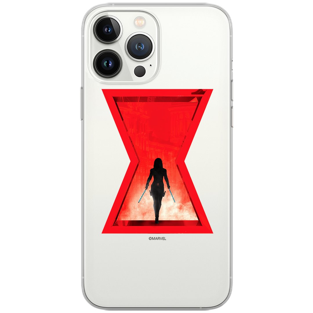 Etui Marvel dedykowane do Huawei P30, wzór: Czarna Wdowa 009 Etui częściowo przeźroczyste, oryginalne i oficjalnie licencjonowane