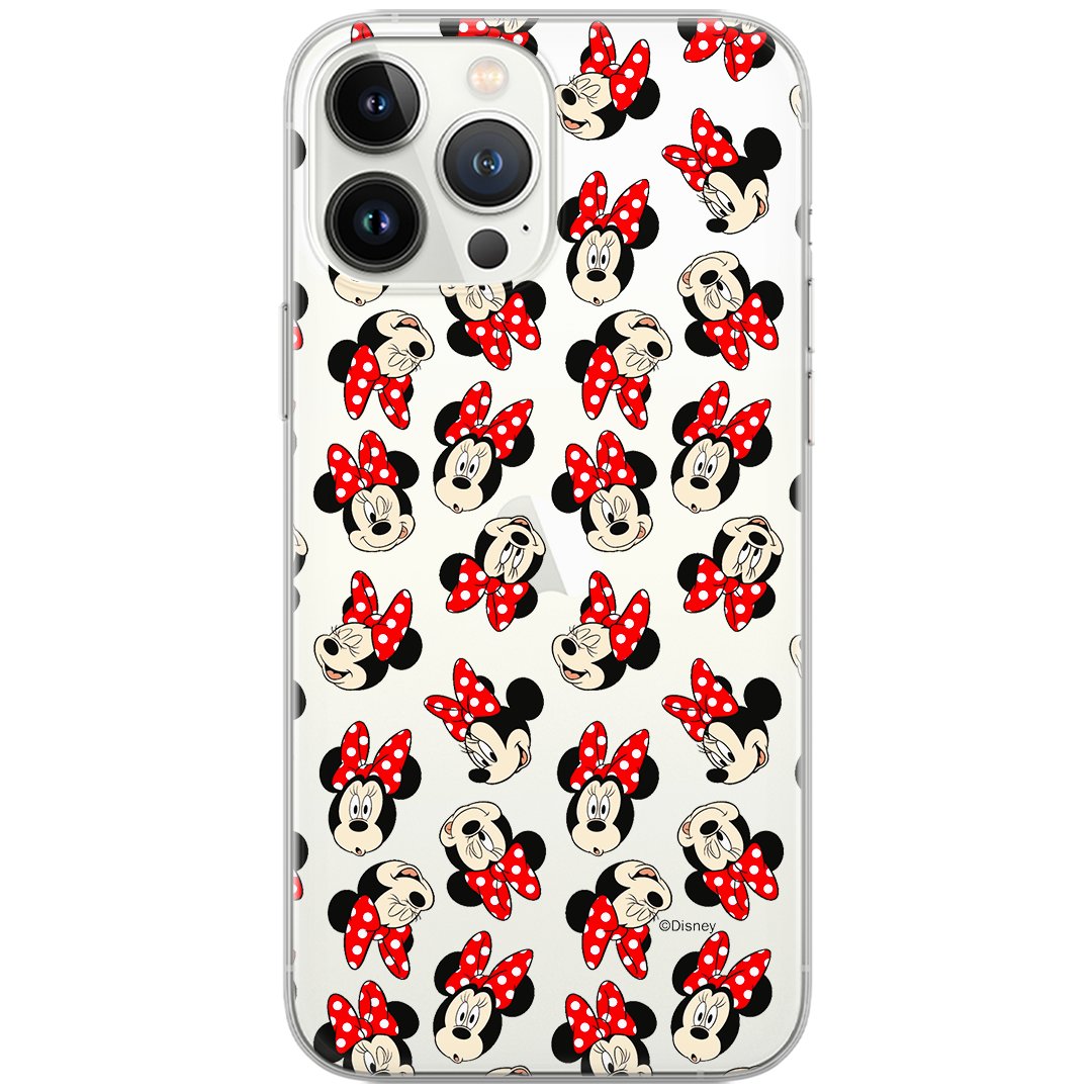 Etui Disney dedykowane do Huawei P30 Lite, wzór: Minnie 001 Etui częściowo przeźroczyste, oryginalne i oficjalnie licencjonowane