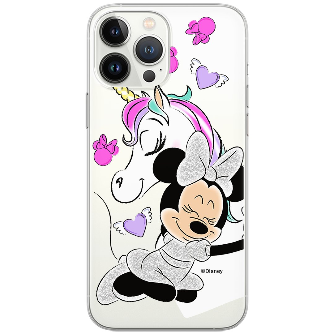 Etui Disney dedykowane do Xiaomi REDMI 9, wzór: Minnie 036 Etui częściowo przeźroczyste, oryginalne i oficjalnie licencjonowane