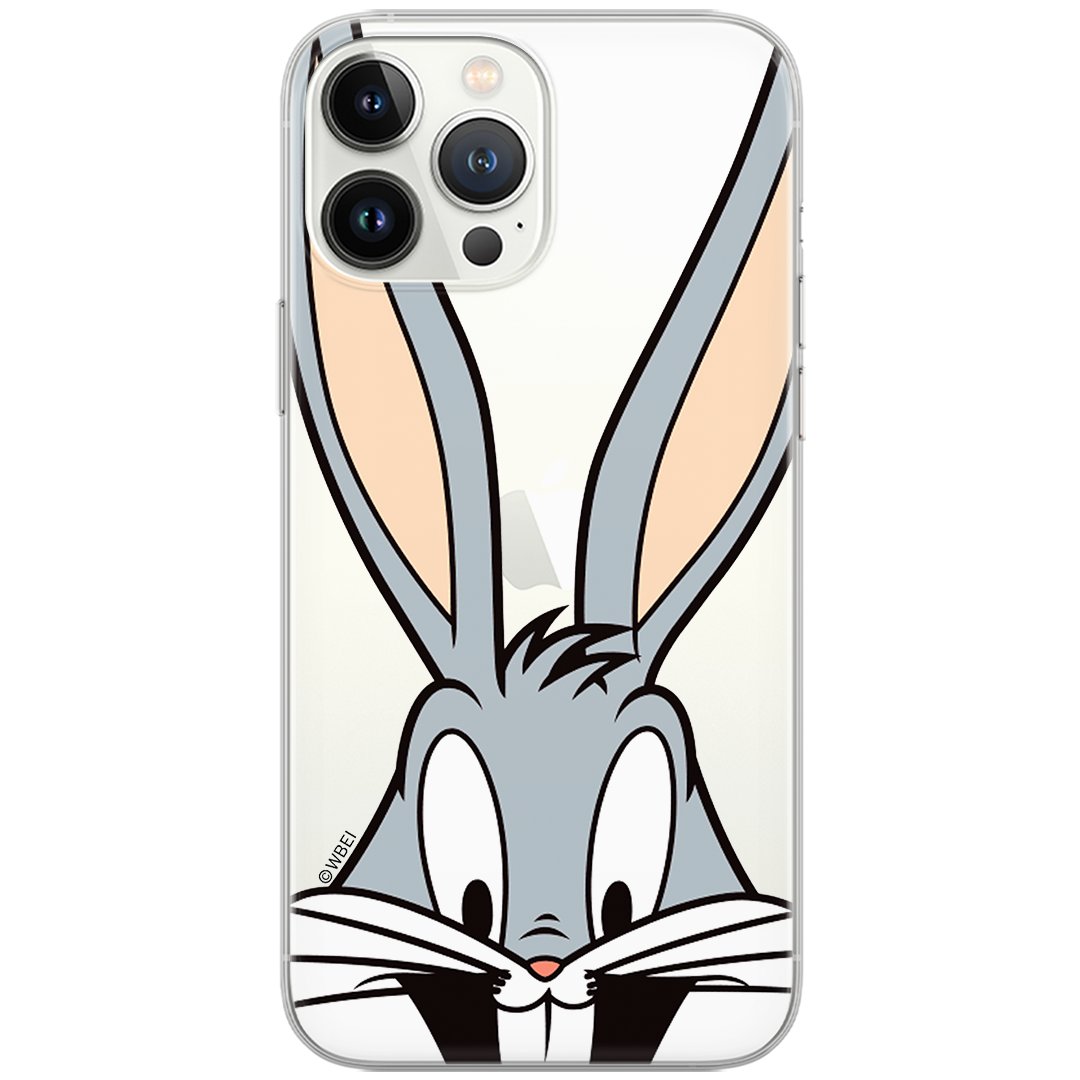 Etui Looney Tunes dedykowane do Xiaomi REDMI 9A, wzór: Bugs 001 Etui częściowo przeźroczyste, oryginalne i oficjalnie / Looney Tunes