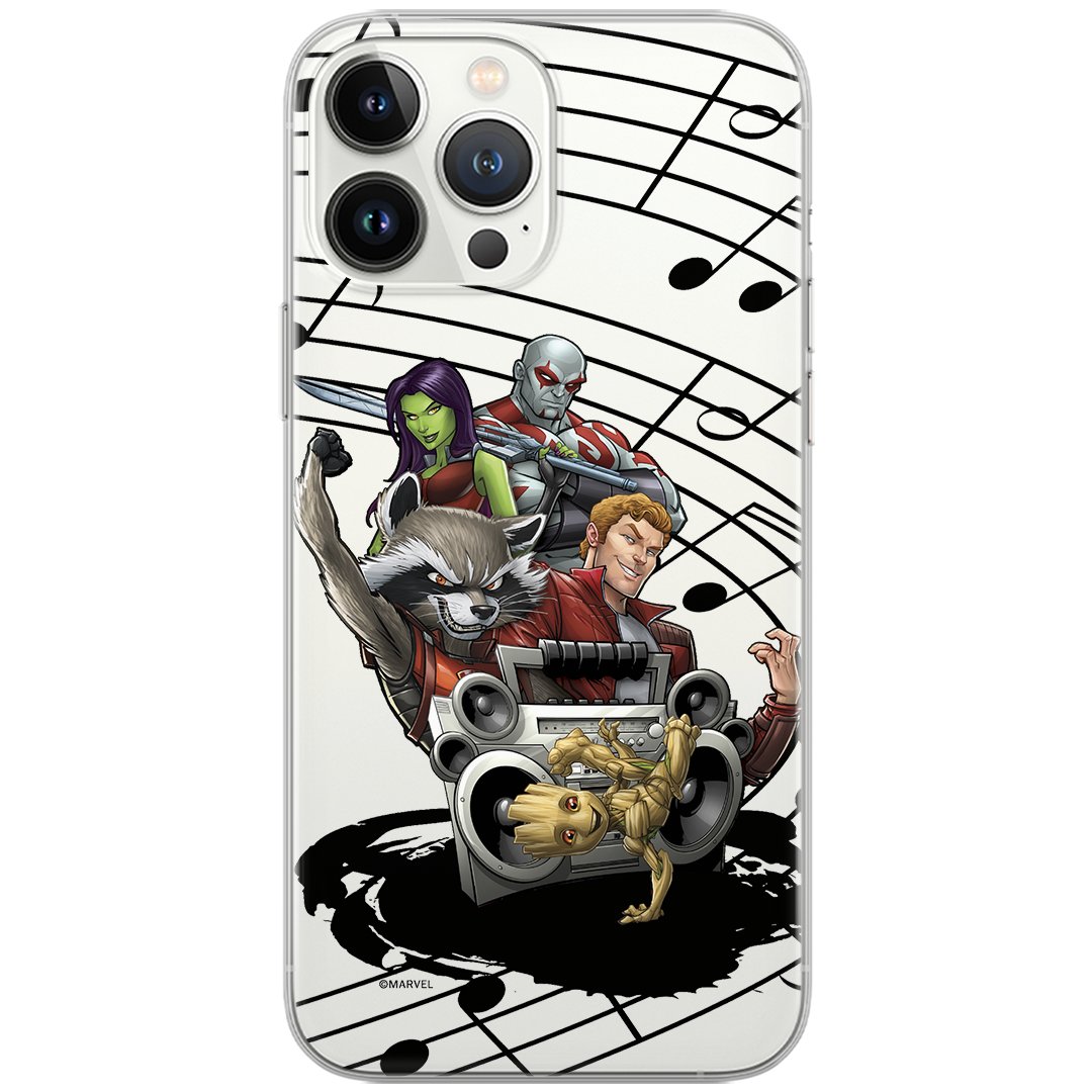 Etui Marvel dedykowane do Xiaomi REDMI 9A, wzór: Strażnicy Galaktyki 016 Etui częściowo przeźroczyste, oryginalne i oficjalnie licencjonowane