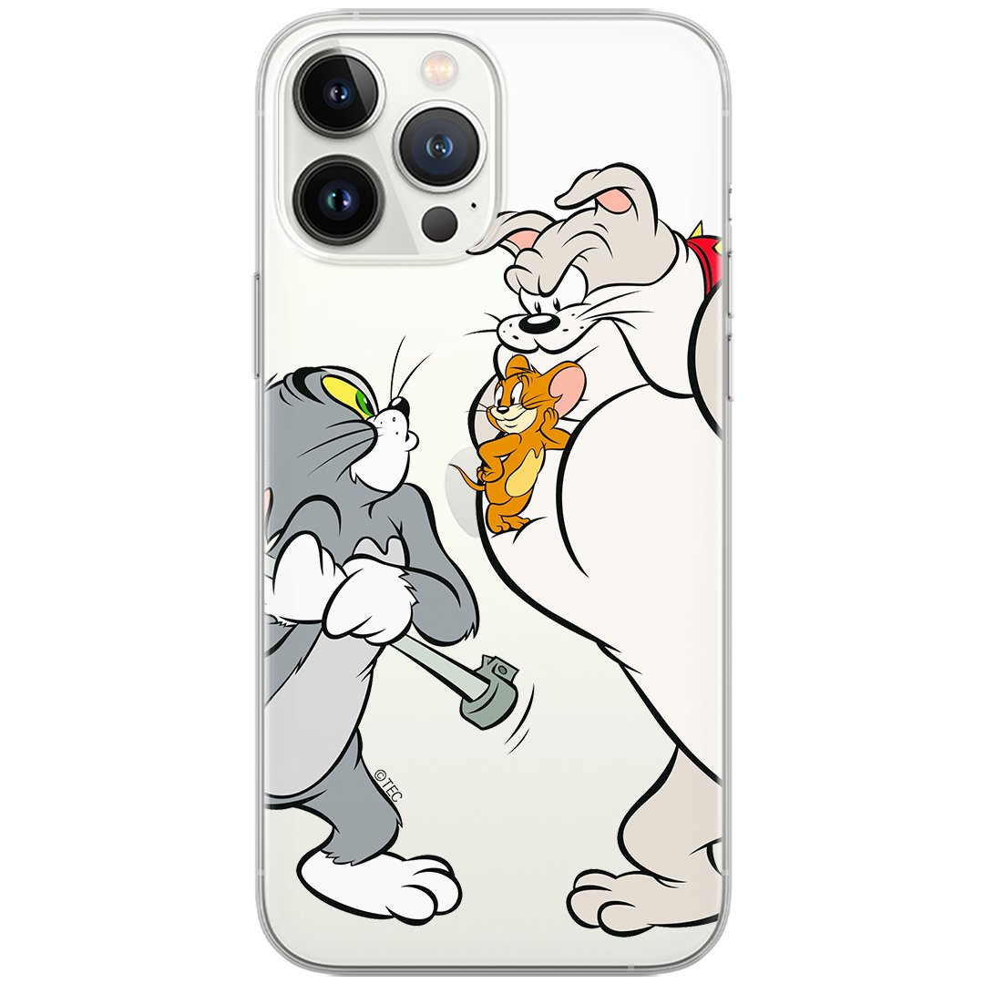 Etui Tom and Jerry dedykowane do Xiaomi REDMI 9A, wzór: Tom i Jerry 001 Etui częściowo przeźroczyste, oryginalne i oficjalnie  / Tom and Jerry