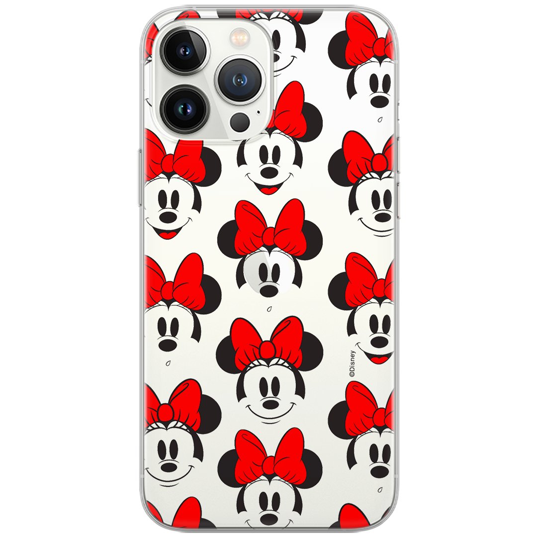 Etui Disney dedykowane do Xiaomi REDMI 9A, wzór: Minnie 058 Etui częściowo przeźroczyste, oryginalne i oficjalnie licencjonowane