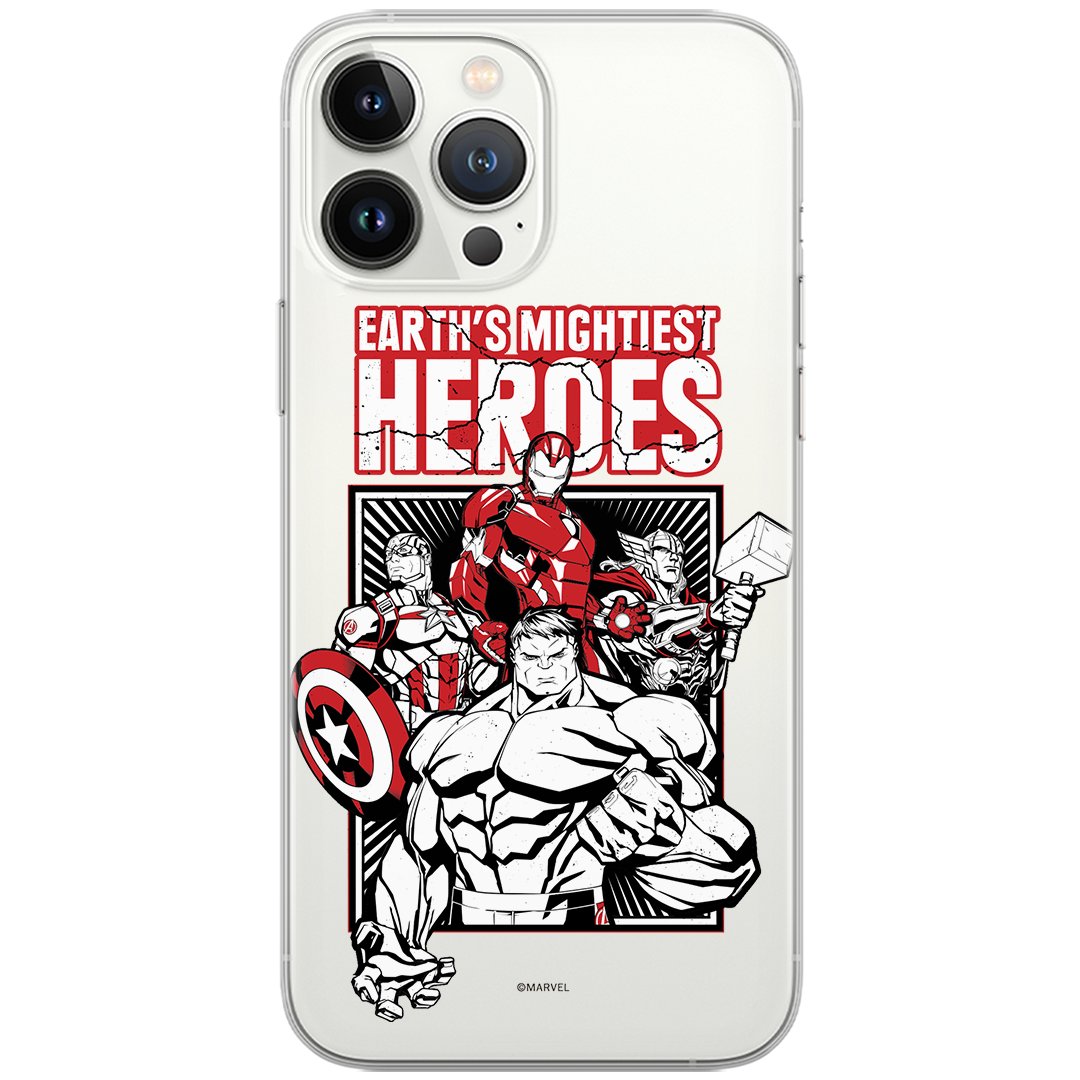 Etui Marvel dedykowane do Xiaomi REDMI 9C, wzór: Avengers 005 Etui częściowo przeźroczyste, oryginalne i oficjalnie licencjonowane