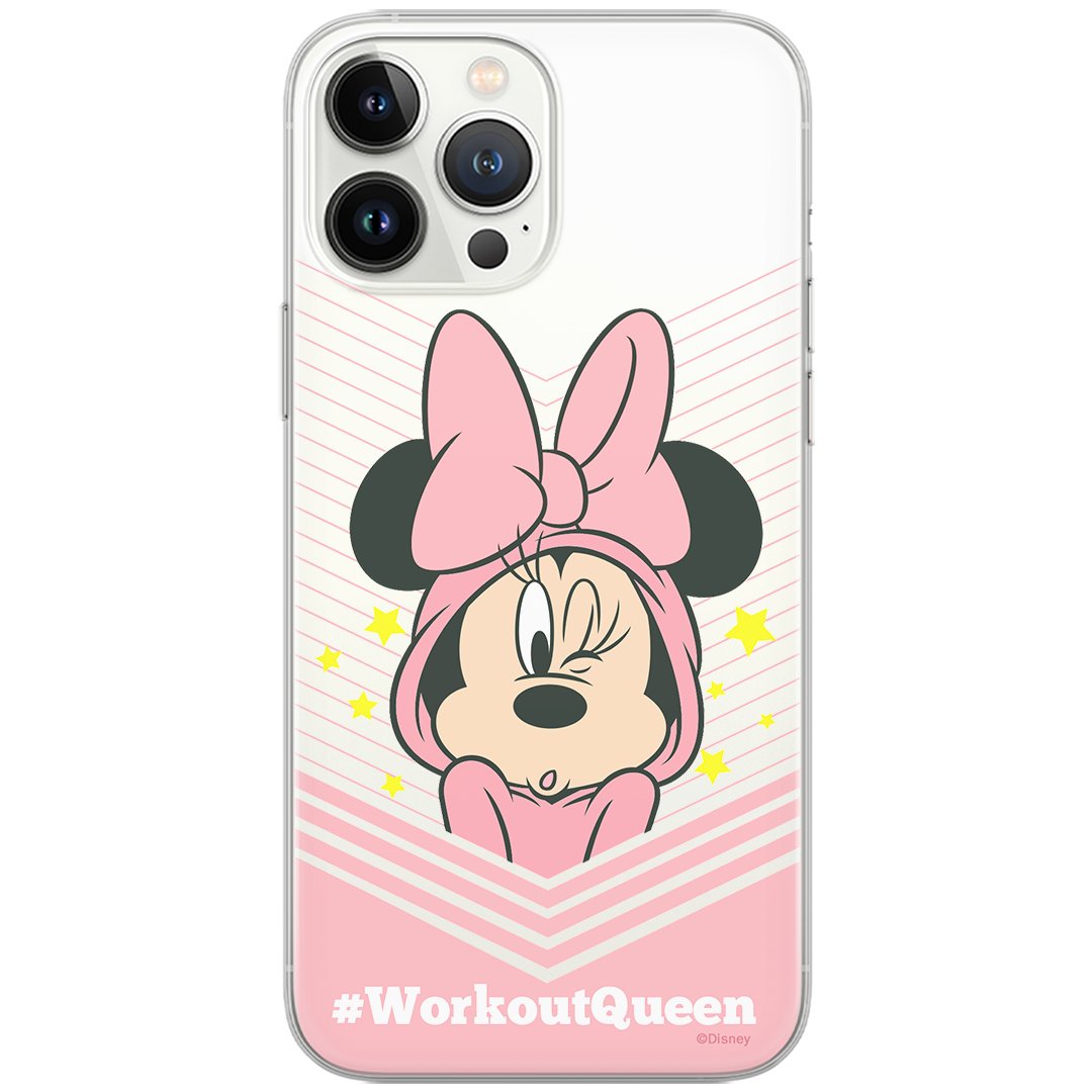 Etui Disney dedykowane do Xiaomi REDMI 9T/ POCO M3, wzór: Minnie 053 Etui częściowo przeźroczyste, oryginalne i oficjalnie licencjonowane