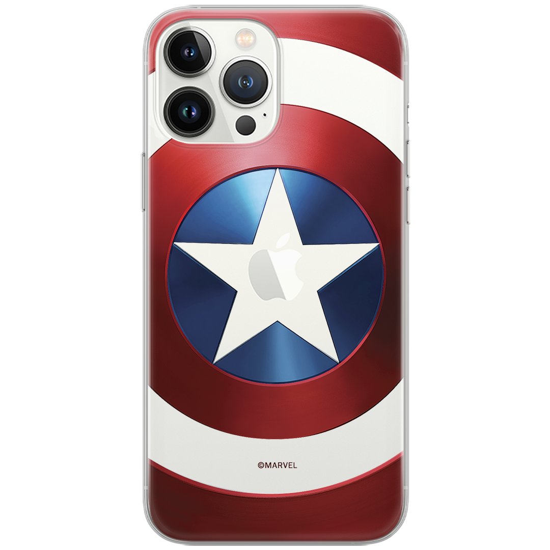 Etui Marvel dedykowane do Xiaomi REDMI NOTE 10 5G / POCO M3 PRO, wzór: Kapitan Ameryka 025 Etui częściowo przeźroczyste, oryginalne i oficjalnie lic..