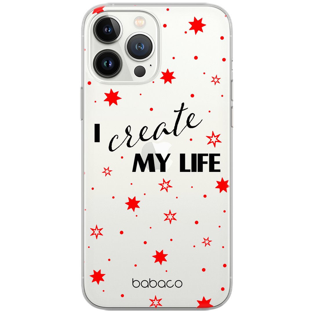 Etui Babaco dedykowane do Xiaomi REDMI NOTE 9, wzór: Positive vibes 006 Etui częściowo przeźroczyste, oryginalne i oficjalnie licencjonowane