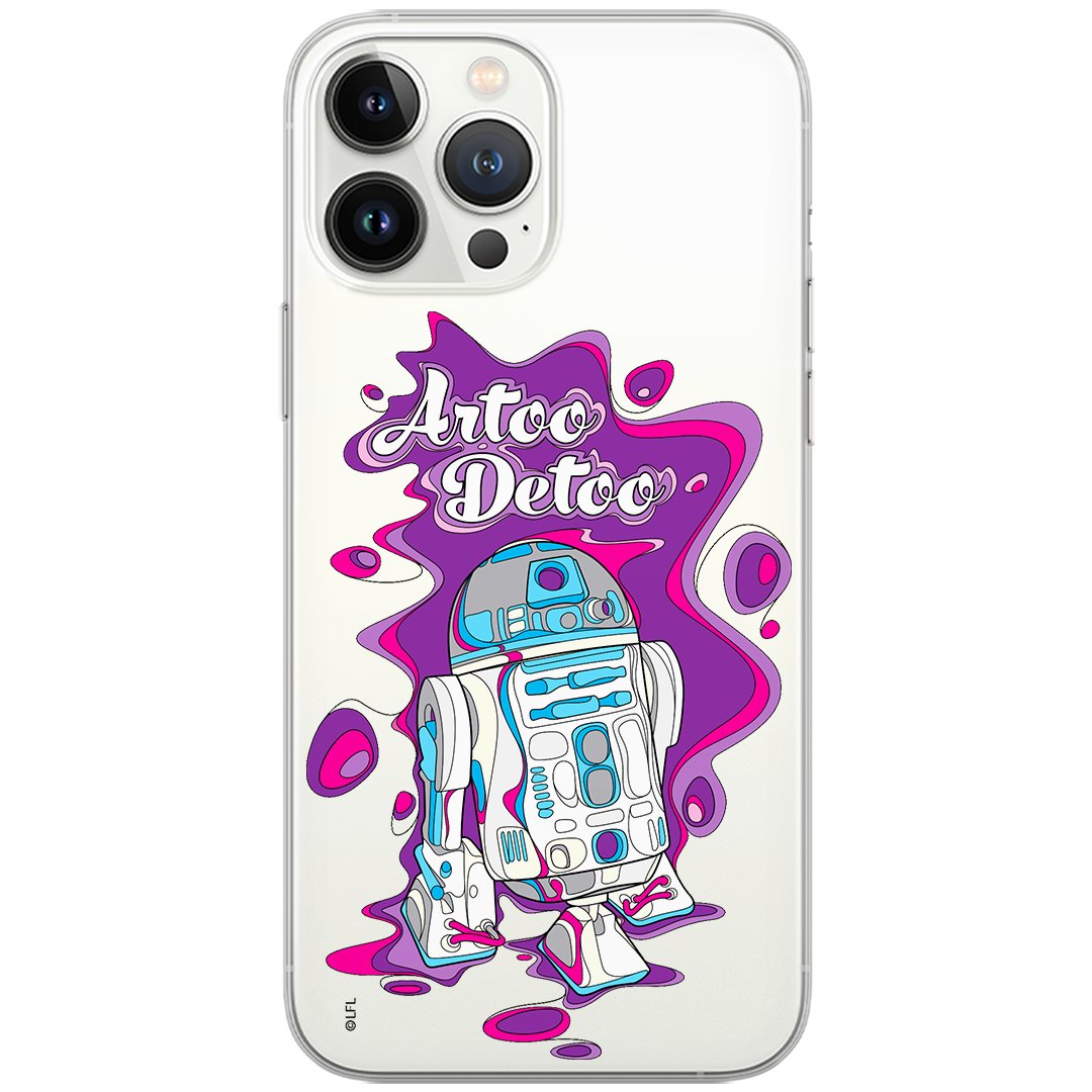 Etui Star Wars dedykowane do Xiaomi REDMI NOTE 9 PRO/ 9S, wzór: R2D2 002 Etui częściowo przeźroczyste, oryginalne i oficjalnie licencjonowane