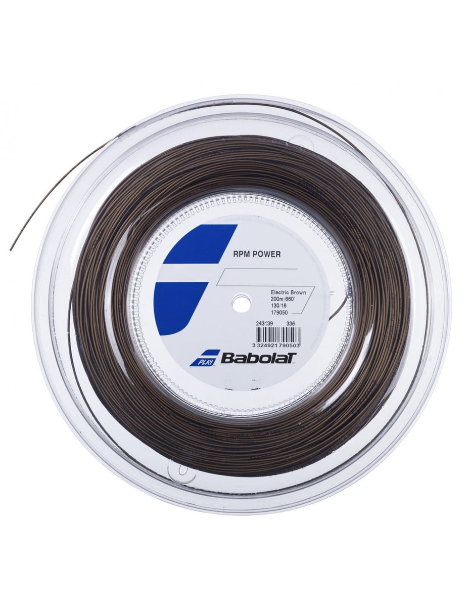 Naciąg Babolat RPM POWER szpula 200 m. brązowy