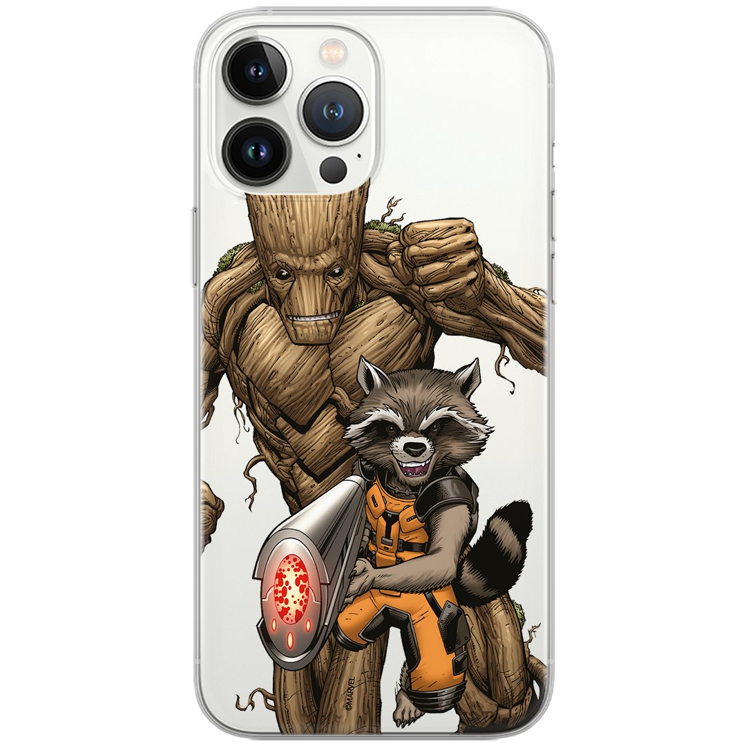 Etui Marvel dedykowane do Samsung S21 FE, wzór: Strażnicy Galaktyki 002 Etui częściowo przeźroczyste, oryginalne i oficjalnie licencjonowane