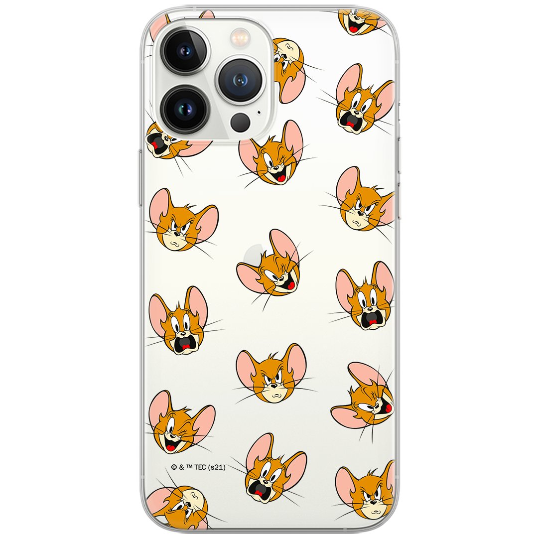 Etui Tom and Jerry dedykowane do Iphone XS Max, wzór: Tom i Jerry 008 Etui częściowo przeźroczyste, oryginalne i oficjalnie  / Tom and Jerry
