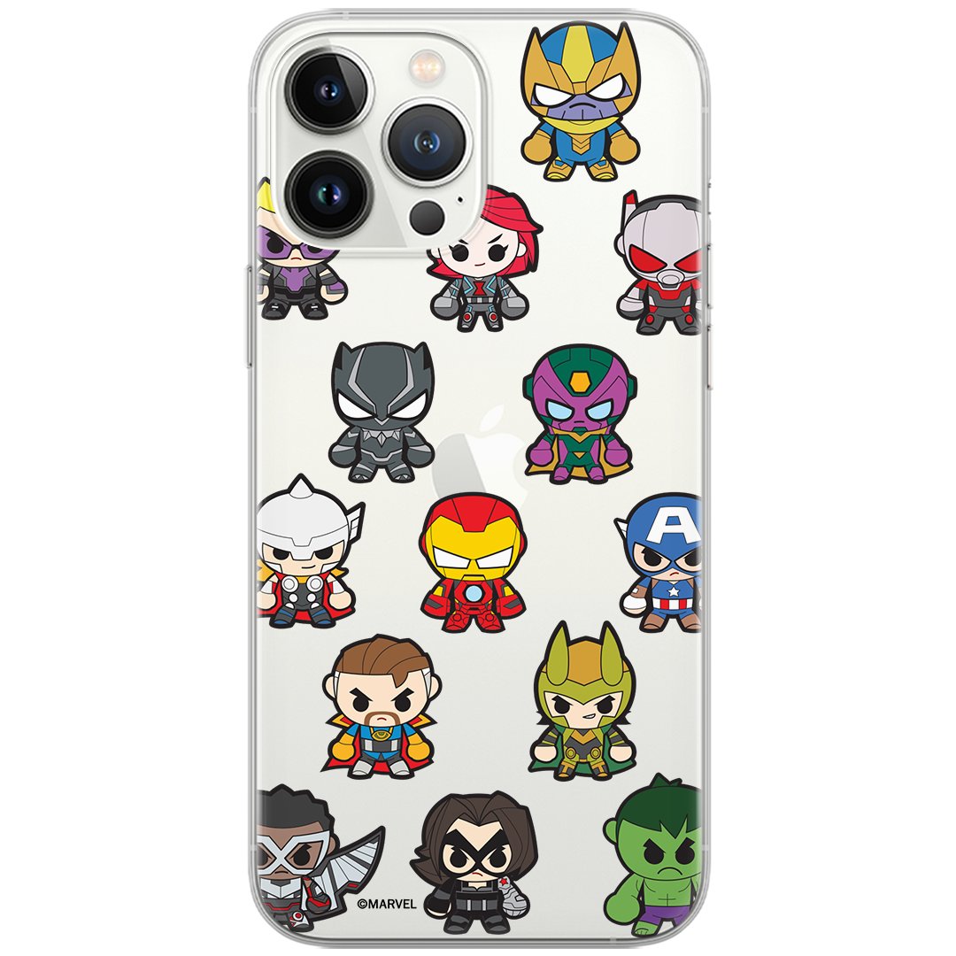 Etui Marvel dedykowane do Iphone XS Max, wzór: Avengers 025 Etui częściowo przeźroczyste, oryginalne i oficjalnie licencjonowane