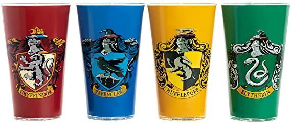 Zestaw Harry Potter - 4 szklanki z herbami