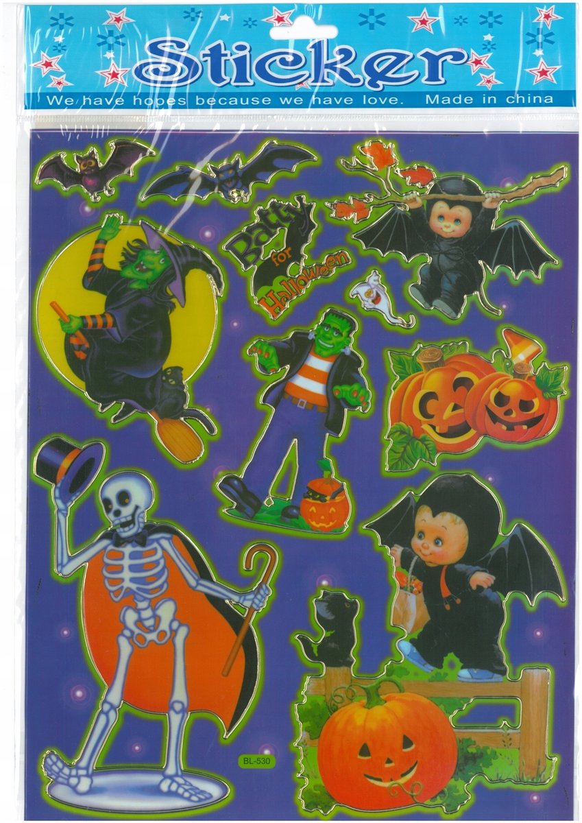 Naklejki Dla Dzieci Halloween Straszne Naklejki
