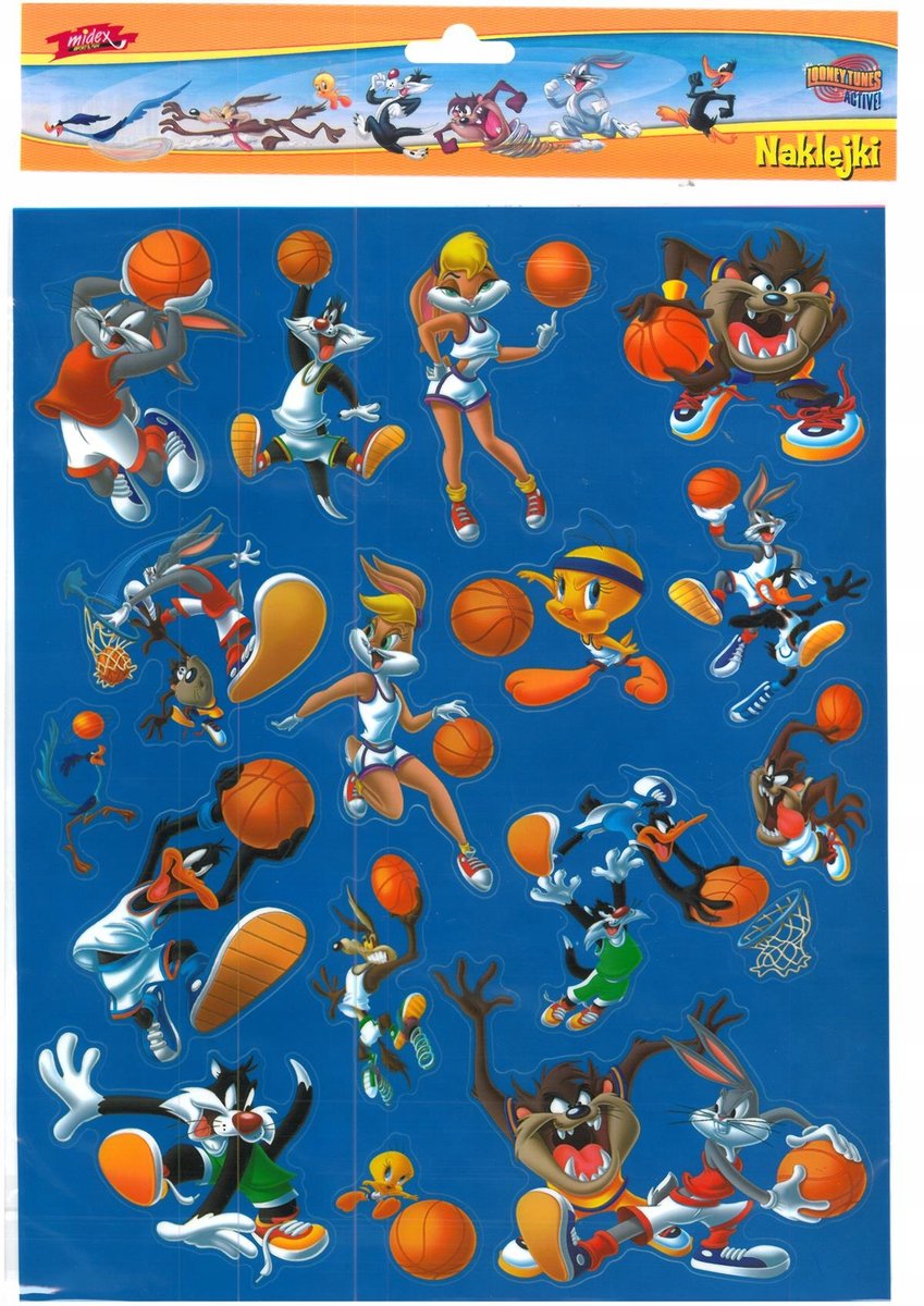 Naklejki Dla Dzieci Looney Tunes Kosmiczny Mecz