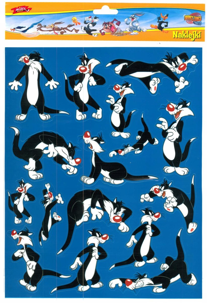 Naklejki Dla Dzieci Looney Tunes Kot Sylwester