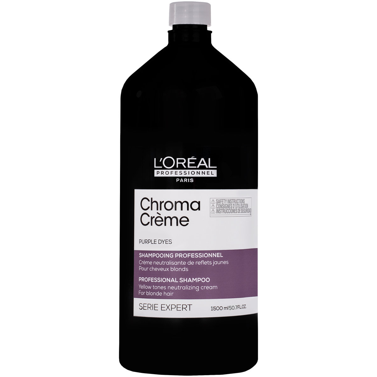 Szampon do włosów bardzo jasnych blond i platynowych neutralizujący żółte refleksy 1500ml L'Oréal Chroma Crème Purple