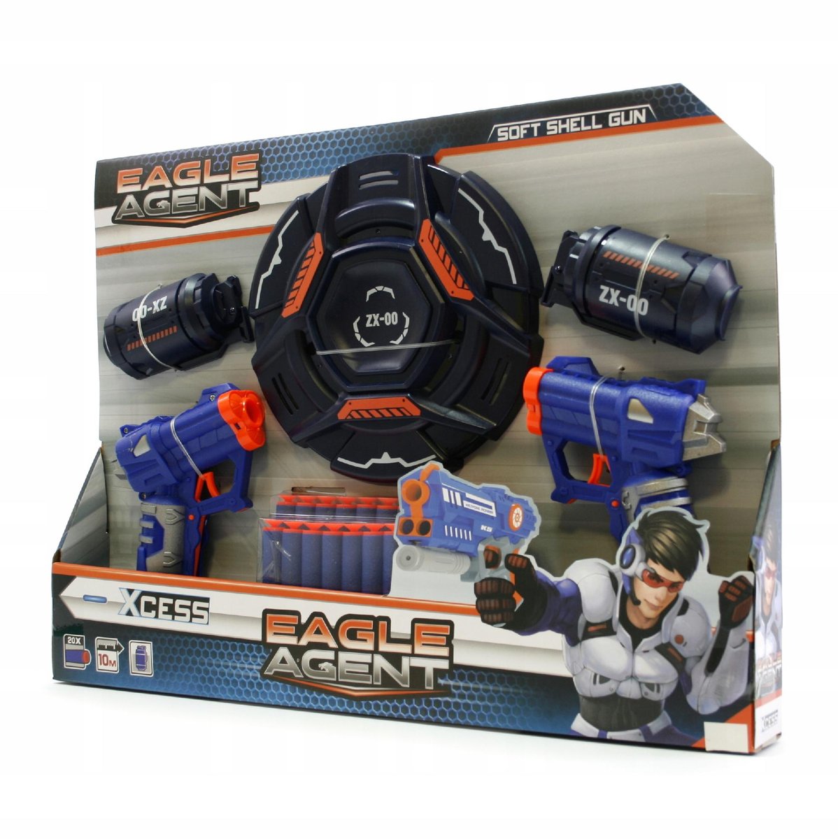 Pistolet Xcess 2szt. + 20 Strzałek Do Nerf