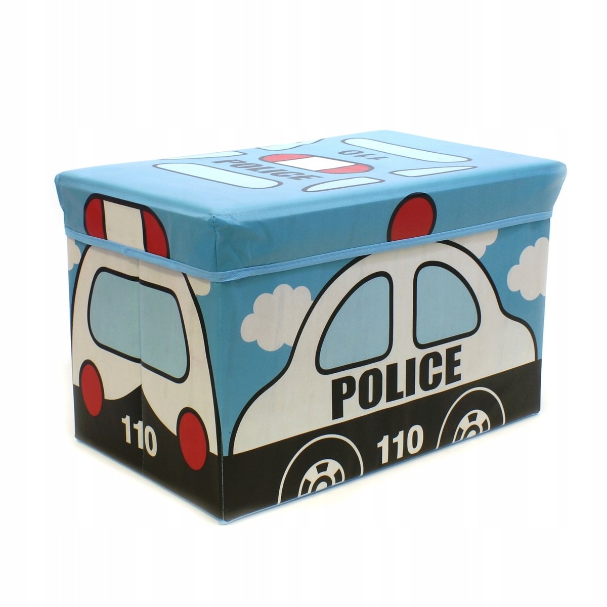 Pojemnik Na Zabawki składany Kufer Pufa Policja
