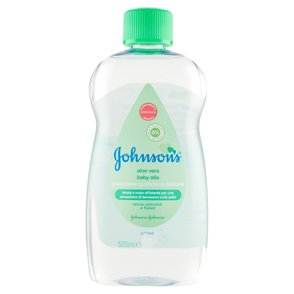 Johnson & Johnson, Johnson's Baby oliwka dla dzieci i niemowląt z aloesem, 500 ml