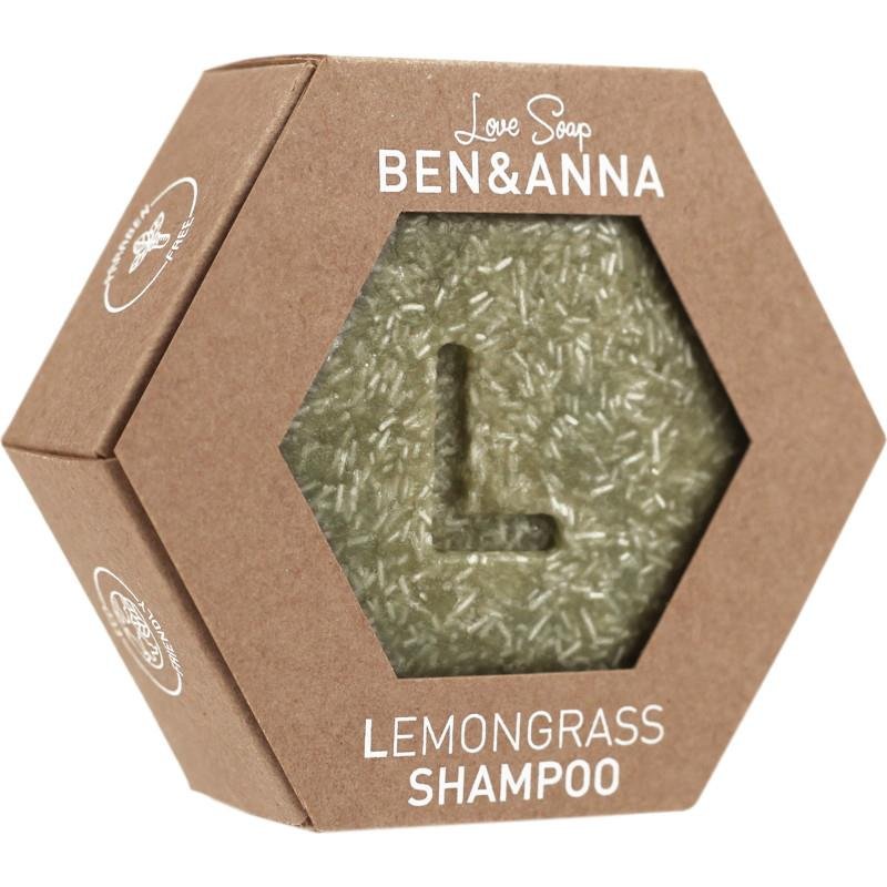 Anna BEN & Szampon do włosów w kostce lemongrass 60g Ben