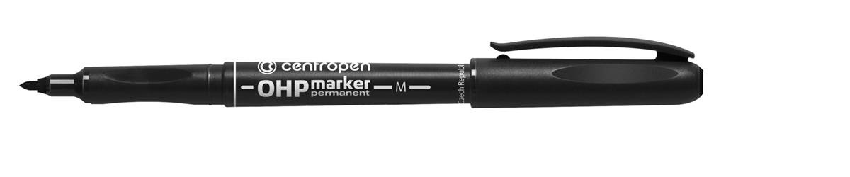 Foliopis OHP Permanent czarny M (10szt) - Centropen