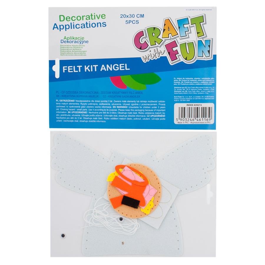 Craft with Fun Zestaw kreatywny Filc Aniol 23x29 Pbh 12/288