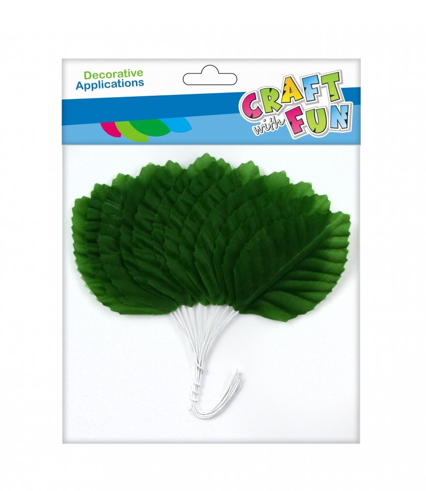 Craft with Fun Ozdoba dekoracyjna Drucik Lisc 5,5cm 12szt Ziel12/960