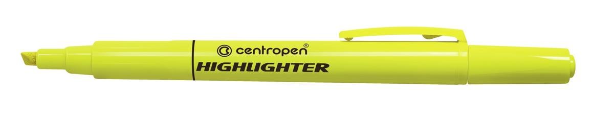 Centropen Cienki zakreślacz 8722/51 żółty 22278-uniw
