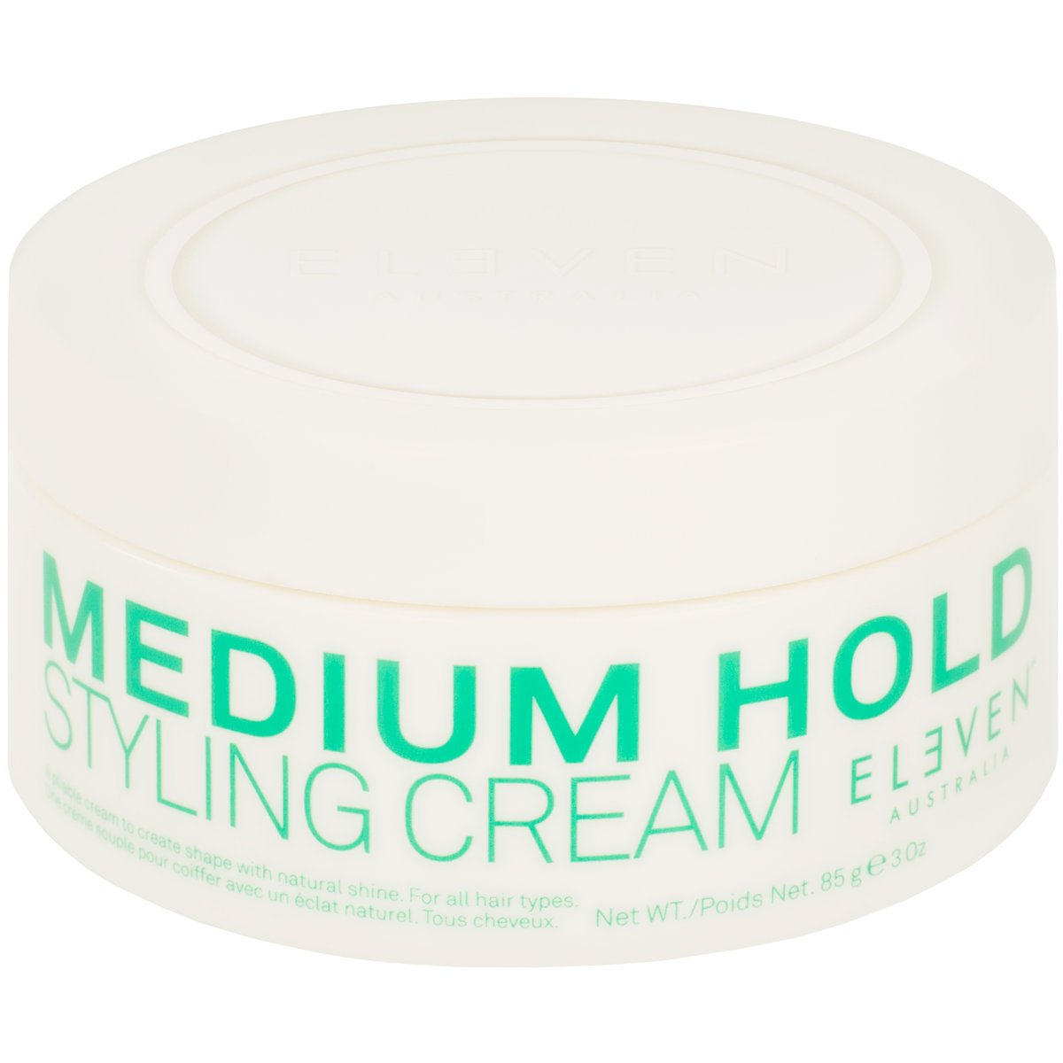 Eleven Australia, Medium Hold Styling Cream, Krem Do Włosów Średnim Utrwaleniu, Naturalne Wykończenie, Nie Obciąża, 85 G