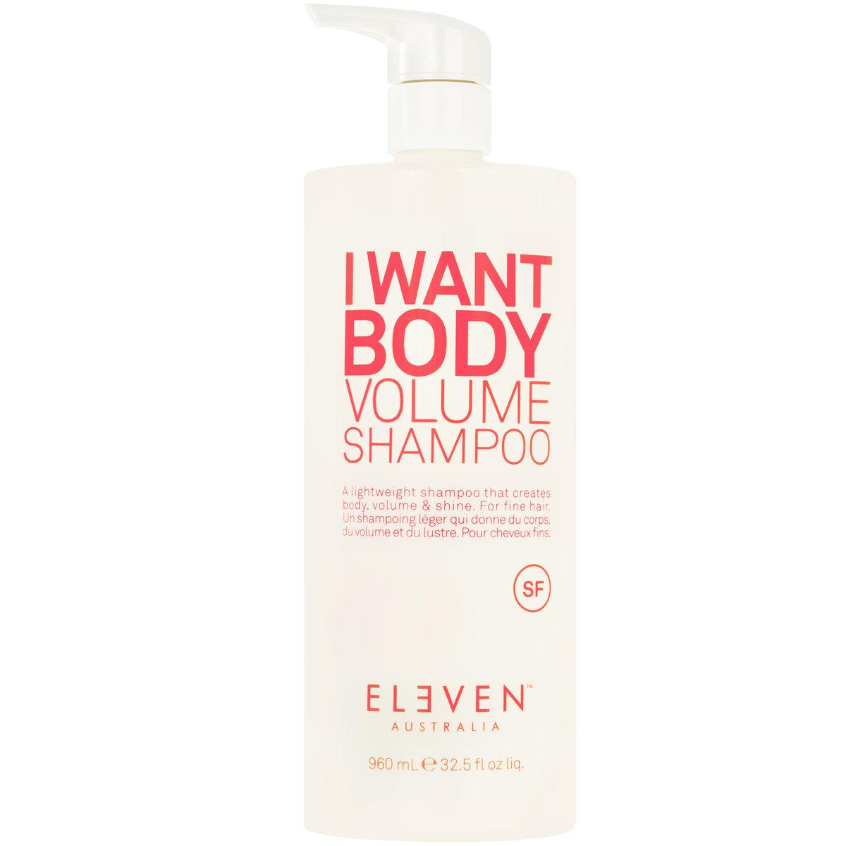 Eleven Australia, I Want Body Volume Shampoo Szampon Nadający Objętości, Zapobiega Blaknięciu, Dodaje Blasku, 960 Ml