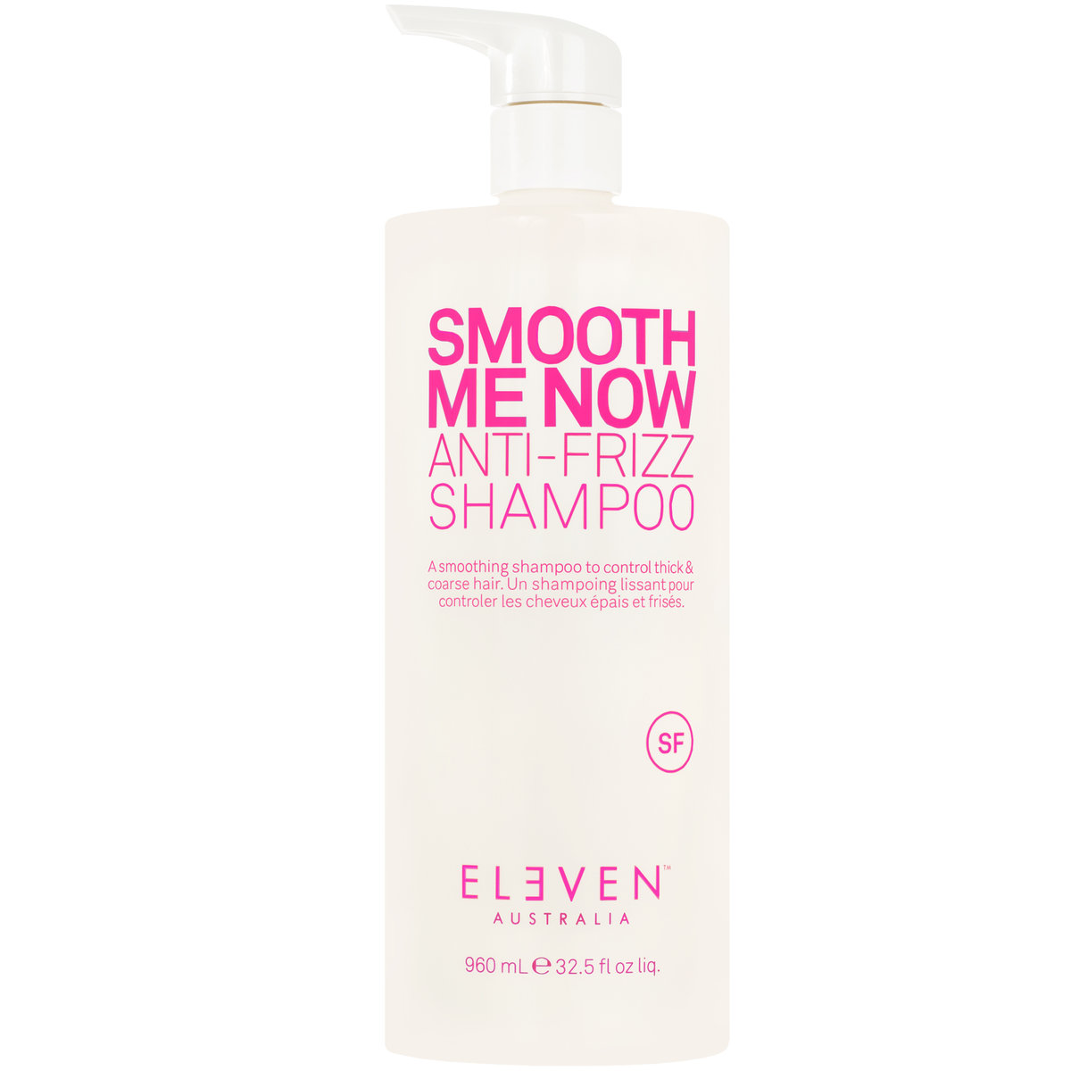 Eleven Australia, Smooth Me Now Anti Frizz Szampon Przeciw Puszeniu Się Do Włosów Grubych I Kręconych, Wygładzający, 960 Ml