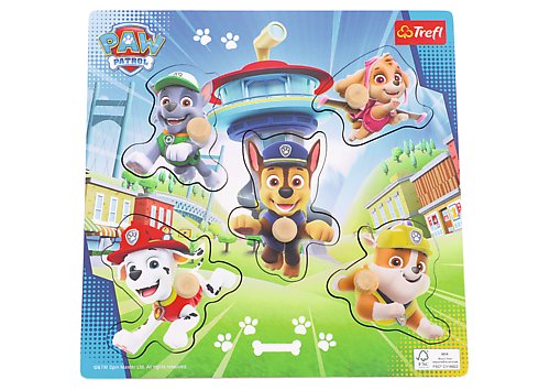 puzzle mini drewniane paw patrol 61620