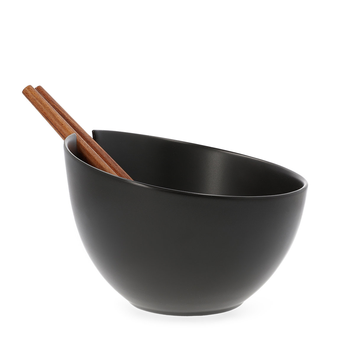 Misa ceramiczna do sałat z przyborami MOOKA 24 cm