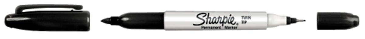 Sharpie Marker permanentny 0.3-0.5mm czarny dwustronny PM5012