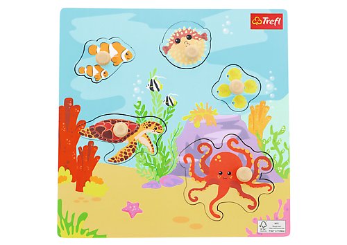 puzzle mini drewniane under water 61626