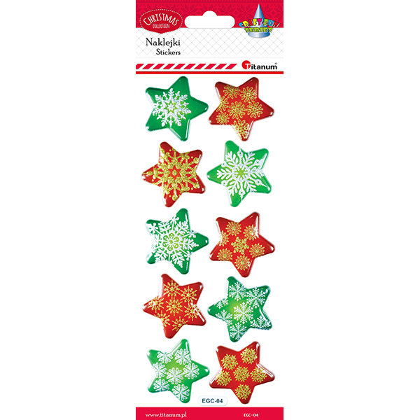 Hasta Naklejki wypukłe miękkie gwiazdki 10 szt.