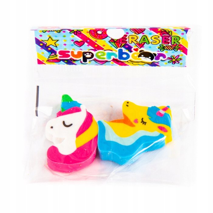 Jednorożec Gumka Do Ścierania Mazania Zestaw 2szt