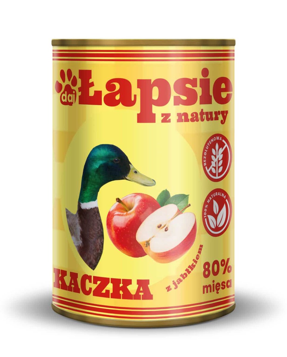 Łapsie Kaczka Z Jabłkiem 400g