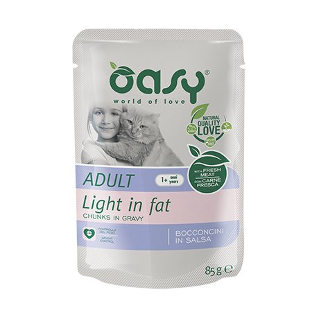 Oasy Lifestage Adult Light In Fat Chunks In Gravy 85 g