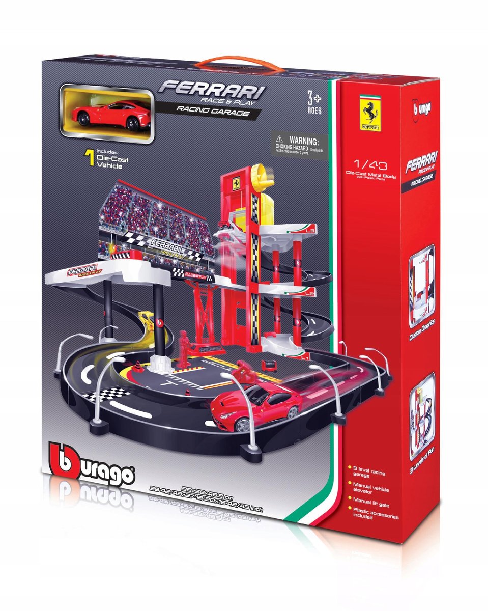 Bburago Garaż Racing Garage 18 30197 + samochodzik