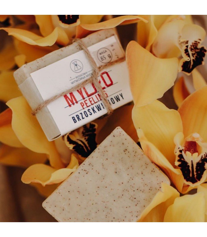 Bydgoska Wytwórnia Mydła, Mydło - Peeling Brzoskwiniowy, 85 G