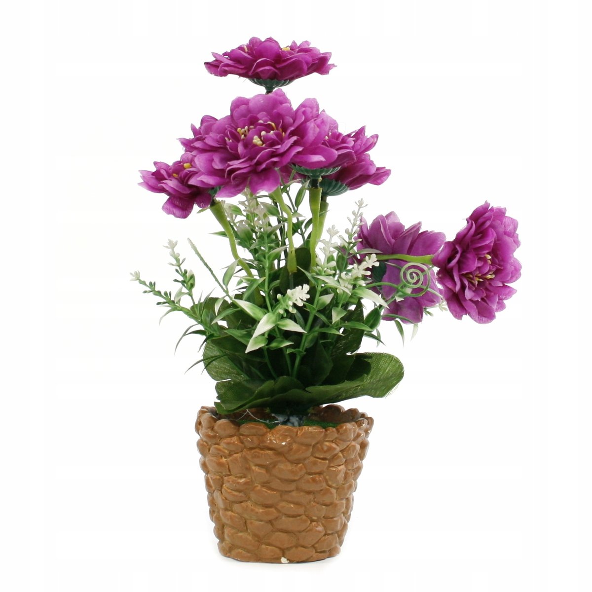 Sztuczne Kwiaty W Doniczce Ozdobne Kwiatki 26cm