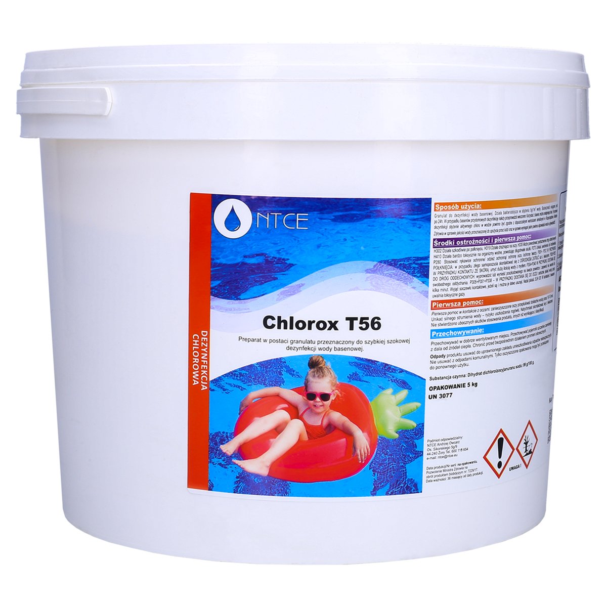 5KG Granulat Chlorox T56 Basen Chemia Chlor Ph