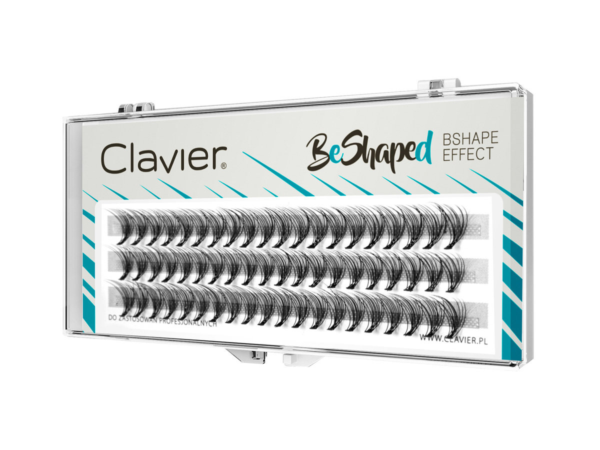 Clavier Clavier - BeShaped - Sztuczne rzęsy w kępkach typu B - MIX - 8/10/12