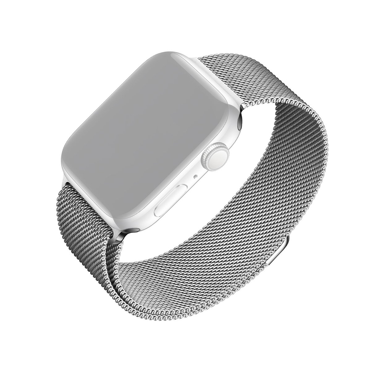 FIXED Mesh Strap do Apple Watch silver