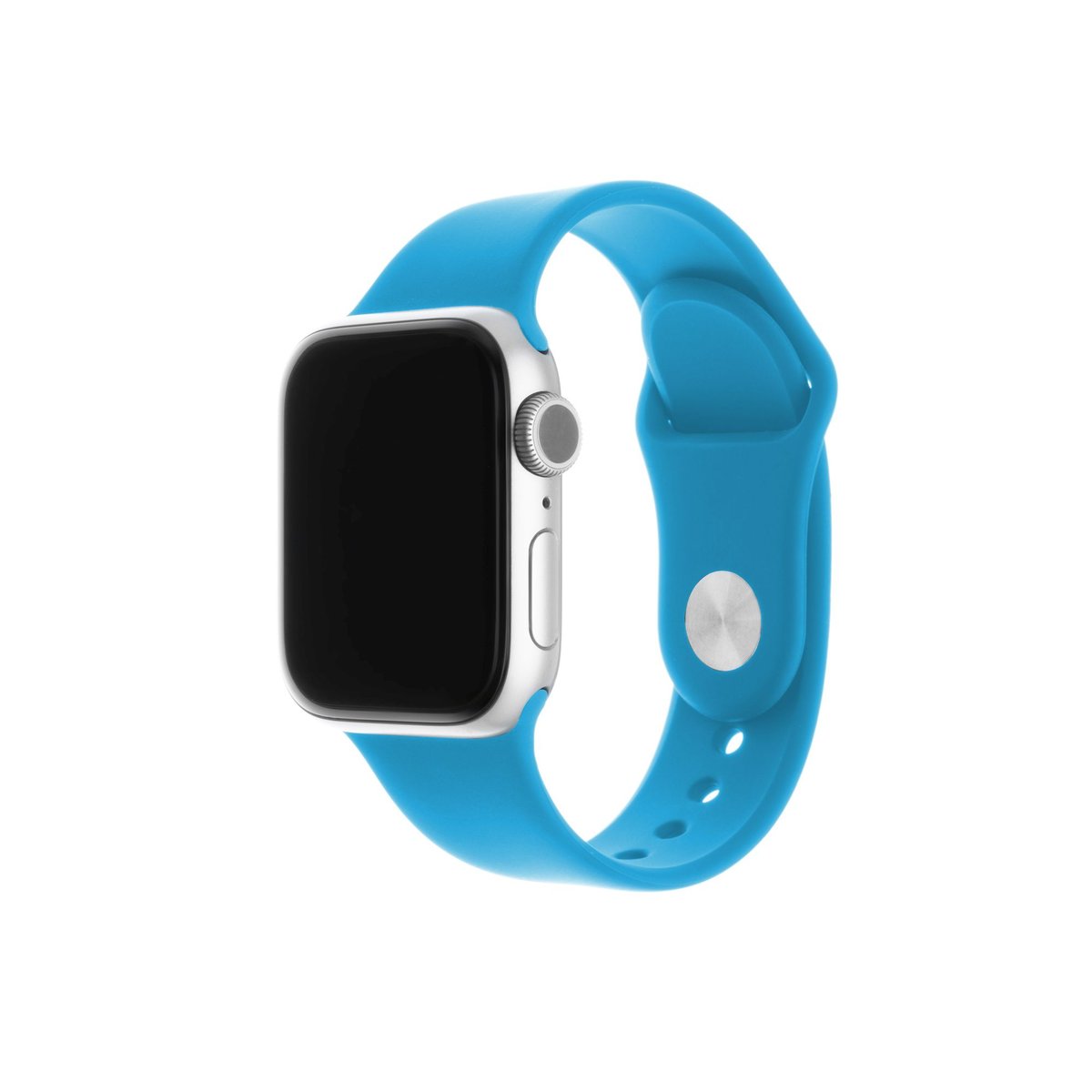 Fixed Zestaw pasków silikonowych Silicone Strap do Apple Watch 42/44/45 mm nasycony niebieski FIXSST 434 DEBL