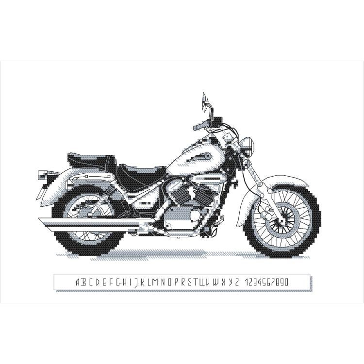 Haft krzyżykowy - Zestaw do haftu - Kultowy motocykl II