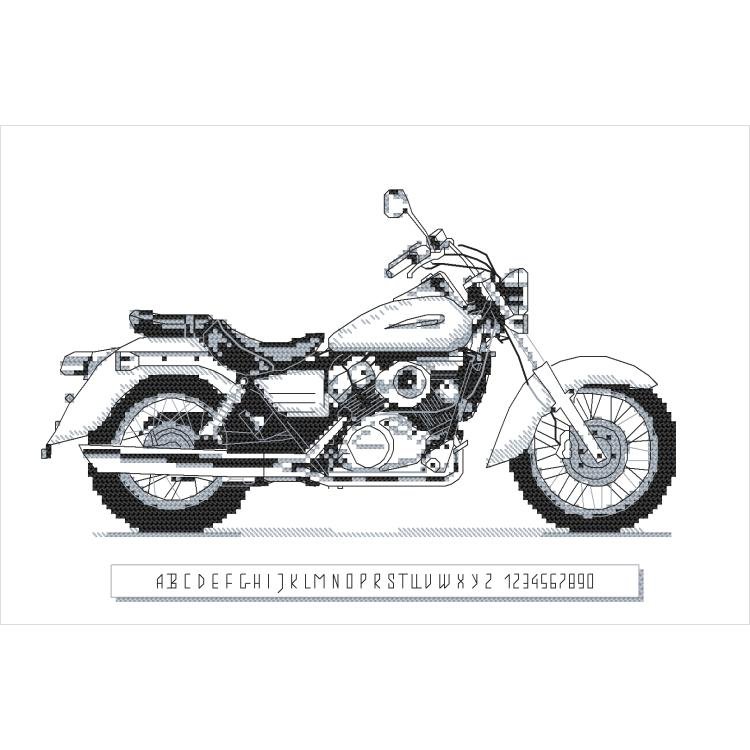 Haft krzyżykowy - Zestaw do haftu - Kultowy motocykl III