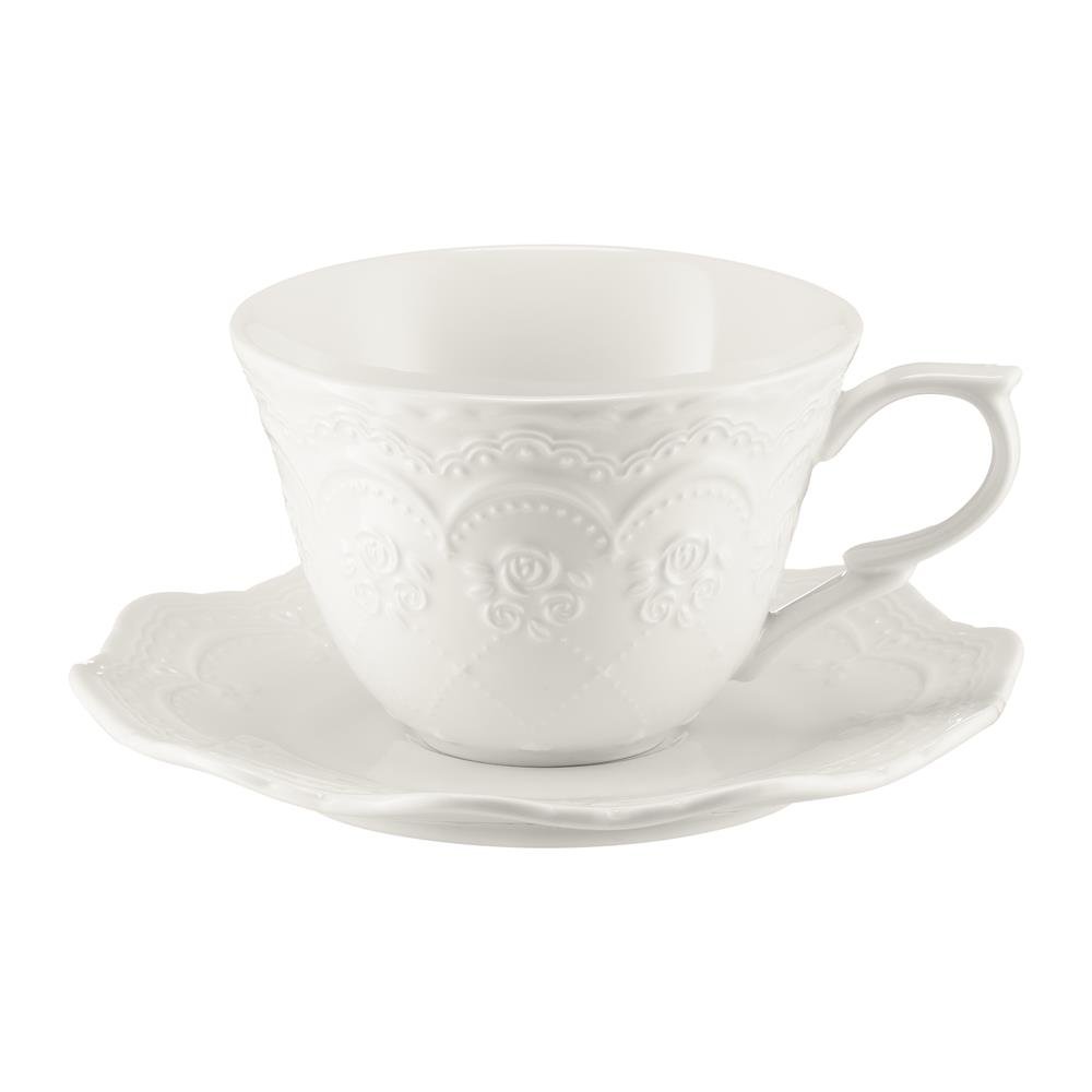 Filiżanka porcelanowa 220ml ze spodkiem AURELIA VILLA ITALIA